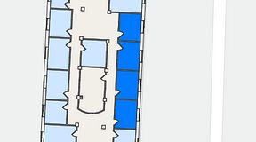 
							Planritning för Regus Triangeln Station, 4 privata rum, 43 m²