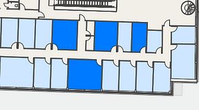 
							Planritning för Regus Mariestad, 4 privata rum, 73 m²