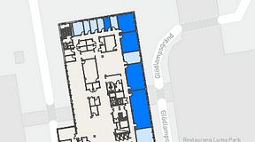 
							Planritning för CoW Hammarby Sjöstad, 5 privata rum, 145 m²