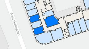 
							Planritning för Regus Adelgatan 21, 3 privata rum, 33 m²