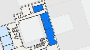 
							Planritning för Regus Adelgatan 21, 3 privata rum, 64 m²