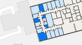
							Planritning för Regus Lidingö, 5 privata rum, 45 m²