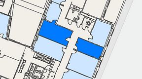 
							Planritning för Regus Östermalmstorg, 2 privata rum, 40 m²