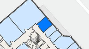 
							Planritning för FASTOFFICE Lunda, 1 privata rum, 14 m²