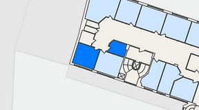 Planritning för Växthuset Skomakaregatan, 2 privata rum, 20 m²