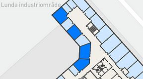 
							Planritning för FASTOFFICE Lunda, 4 privata rum, 80 m²
