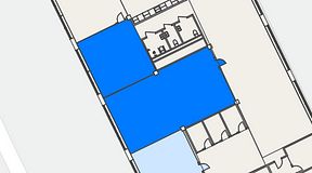 Planritning för Fabriken Textilgatan 33, 2 privata rum, 95 m²