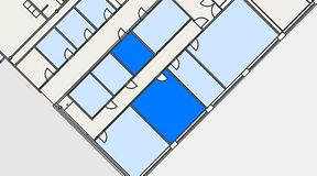 
							Planritning för FirstOffice Hemvärnsgatan 9, 2 privata rum, 36 m²