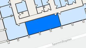 
							Planritning för United Spaces Östra Hamngatan, 1 privata rum, 61 m²