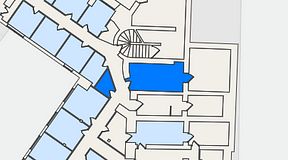 
							Planritning för Entreprenörsgatan Kungsgatan, 2 privata rum, 23 m²