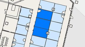 
							Planritning för Convendum Fleminggatan 18, 3 privata rum, 45 m²