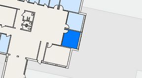 
							Planritning för Regus Lund, 1 privata rum, 14 m²