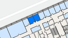 Planritning för Spaces Lindholmen, 1 privata rum, 17 m²