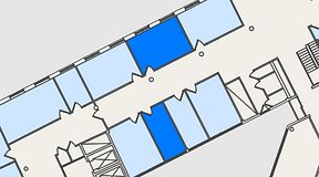 
							Planritning för Convendum Spårvagnshallarna, 2 privata rum, 37 m²