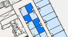 
							Planritning för Convendum Vasagatan 16, 4 privata rum, 38 m²