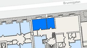 
							Planritning för KG10 Kungsgatan 8, 2 privata rum, 32 m²
