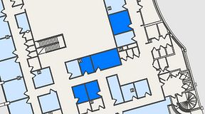 
							Planritning för United Spaces Östra Hamngatan, 5 privata rum, 58 m²