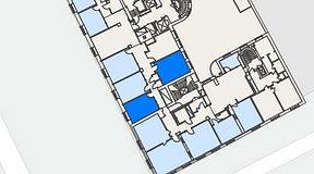 
							Planritning för iOffice Sveavägen, 2 privata rum, 44 m²