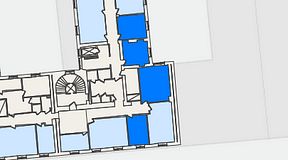 
							Planritning för KG10 Kungsgatan 8, 4 privata rum, 80 m²
