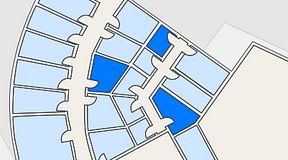 Planritning för Quick Office Bromma Blocks, 3 privata rum, 26 m²