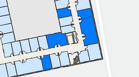 
							Planritning för Regus Gustav III:s Boulevard 34, 4 privata rum, 88 m²