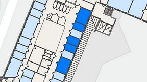 
							Planritning för FASTOFFICE Johanneslundsvägen 12, 5 privata rum, 58 m²