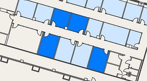 
							Planritning för Spaces Umami Park Sundbyberg, 4 privata rum, 63 m²