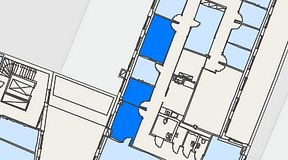 
							Planritning för Regus Östermalmstorg, 3 privata rum, 31 m²