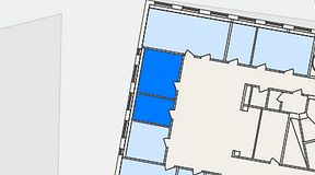 Planritning för THE WORKS Medborgarplatsen, 2 privata rum, 26 m²