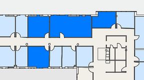 
							Planritning för FirstOffice Arenavägen 33, 4 privata rum, 94 m²