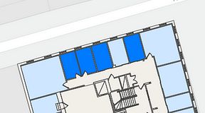 
							Planritning för Regus Östra Hamngatan, 4 privata rum, 40 m²
