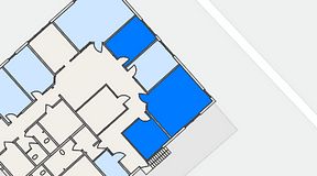 
							Planritning för Easy Office Kungsängen, 3 privata rum, 57 m²