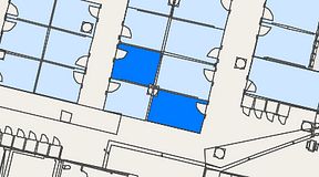 
							Planritning för Convendum Fleminggatan 18, 2 privata rum, 27 m²