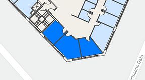 
							Planritning för Spaces Göteborg Gamlestan, 3 privata rum, 52 m²