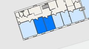 
							Planritning för Entreprenörsgatan Södra Larmgatan, 2 privata rum, 28 m²