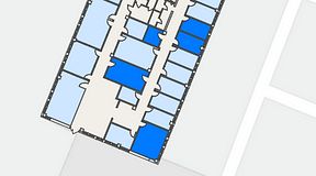 
							Planritning för Växthuset Jägershillgatan, 5 privata rum, 64 m²
