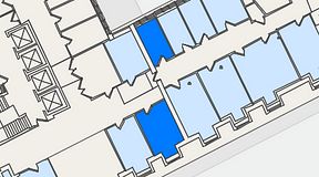 
							Planritning för 7A Posthuset, Vasagatan 28, 2 privata rum, 27 m²