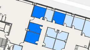 
							Planritning för Spaces Umami Park Sundbyberg, 4 privata rum, 63 m²