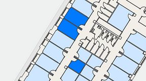 
							Planritning för Convendum Sundbyberg, 3 privata rum, 38 m²