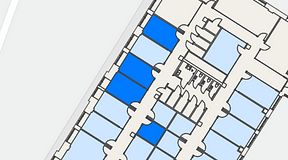 
							Planritning för Convendum Sundbyberg, 4 privata rum, 53 m²