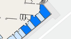 
							Planritning för Spaces Helsingborg Väla, 3 privata rum, 52 m²