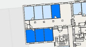 
							Planritning för Convendum Kungsgatan 9, 4 privata rum, 61 m²