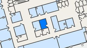 
							Planritning för United Spaces Östra Hamngatan, 1 privata rum, 8 m²