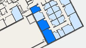 
							Planritning för Spaces Hyllie Vista, 3 privata rum, 55 m²