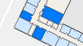 
							Planritning för Quick Office Älvsjö, 3 privata rum, 52 m²