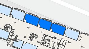 
							Planritning för Convendum Biblioteksgatan 29, 3 privata rum, 48 m²