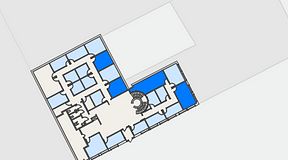 
							Planritning för Regus Kalmar, 4 privata rum, 65 m²