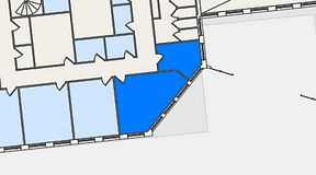 
							Planritning för QuickOffice Kista, 2 privata rum, 41 m²