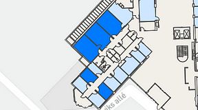 
							Planritning för Helio Frösundavik, 5 privata rum, 108 m²