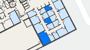 
							Planritning för Spaces Hyllie Vista, 3 privata rum, 41 m²